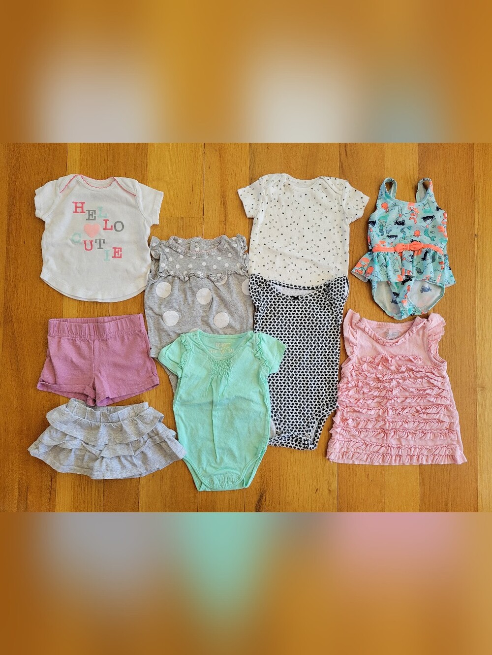 Baby girls size 6 months clothes bundle
